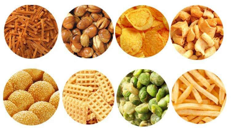 aplicação de máquina misturadora de sabor de batatas fritas