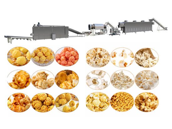 Linea di produzione di popcorn dolci