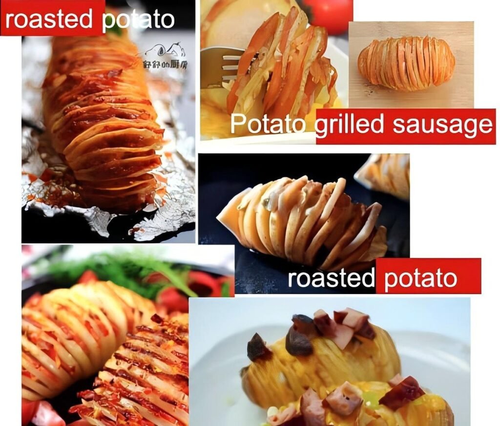 plats de pommes de terre torsadés